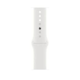 Apple Watch Series 8 (2022) GPS + Cellular 45 mm - Aluminium Mitternacht - Sportarmband Weiß