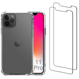 Hülle iPhone 11 Pro und 2 schutzfolien - Recycelter Kunststoff - Transparent
