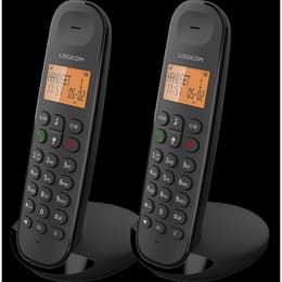 Pack de 2 DECT Sans fil Iloa 250 Duo Mains libres Noir Logicom Festnetztelefon