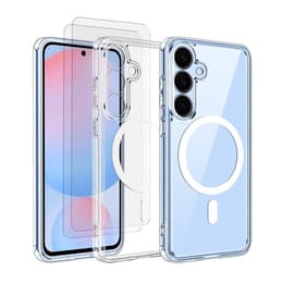 Hülle Galaxy S25 und 2 schutzfolien - TPU - Transparent