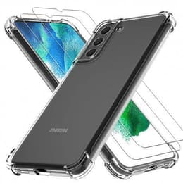 Hülle Galaxy S22 Plus 5G und 2 schutzfolien - Silikon - Transparent
