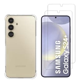 Hülle Samsung Galaxy S24 PLUS und 2 schutzfolien - TPU - Transparent