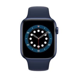 Apple Watch (Series 6) 2020 GPS 44 mm - Aluminium Blau - Sportarmband Mitternachtsblau
