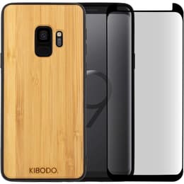 Hülle Galaxy S9 und schutzfolie - Holz - Braun