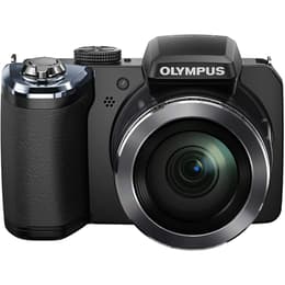Kompakt Bridge Kamera Olympus SP-820 UZ Schwarz + Objektiv Olympus Lens 40x Wide Optical Zoom 22-896 mm f/3.4-5.7