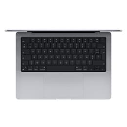 MacBook Pro 14" (2021) - Apple M1 Pro mit 8‑Core CPU und 14-core GPU - 16GB RAM - SSD 512GB - Standard-Display - QWERTZ - Deutsch