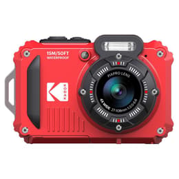 Kompakt Kamera PixPro WPZ2 - Schwarz/Rot + Kodak Zoom Optique x4 27-108mm f/3.0-6.6 f/3.0-6.6