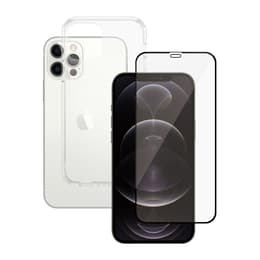 Hülle 360 iPhone 12/12Pro und schutzfolie - TPU - Transparent