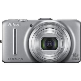 Nikon Coolpix S9300 - Silber + Nikon Nikon Nikkor 18x Wide Optical Zoom 25-450 mm f/3.5-5.9 ED VR