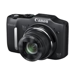 Kompakt - Canon PowerShot SX160 IS Schwarz Objektiv Canon Zoom Lens 28-448mm f/3.5–5.9