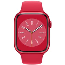 Apple Watch Series 8 (2022) GPS + Cellular 41 mm - Aluminium Rot - Sportarmband Rot
