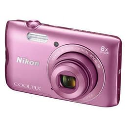 Kompakt Kamera Coolpix A300 - Rosa + Nikon Nikkor 8x Wide Optical Zoom VR 25-200mm f/3.7-6.6 f/3.7-6.6