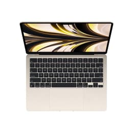 MacBook Air 13" (2022) - Apple M2 mit 8‑Core CPU und 8-core GPU - 16GB RAM - SSD 256GB - QWERTY - Englisch