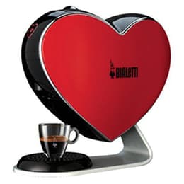 Espresso-Kapselmaschinen Nespresso kompatibel Bialetti CUORE CF 80 R 0,6000L - Rot/Schwarz