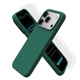 Hülle iPhone 17 Pro und 2 schutzfolien - Silikon - Grün
