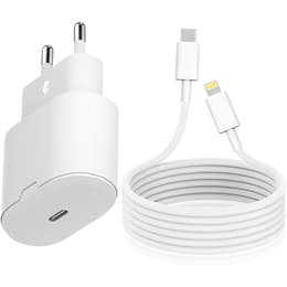 Kabel und Wandgesteck (USB-C + Lightning) 25W - Evetane