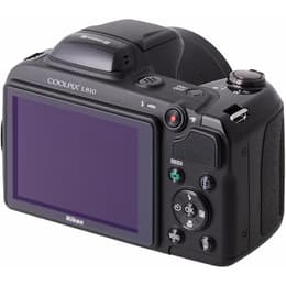 Kompakt Kamera CoolPix L810 - Schwarz + Nikon Nikkor 26X Wide Optical Zoom ED VR 4.0-104mm f/3.1-5.9 f/3.1-5.9