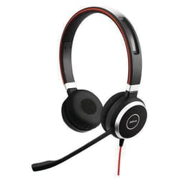 Jabra Evolve 40 Kopfhörer Noise cancelling verdrahtet mit Mikrofon - Schwarz/Rot