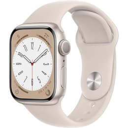 Apple Watch Series 8 (2022) GPS + Cellular 45 mm - Rostfreier Stahl Silber