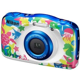 Kompakt Kamera Coolpix W100 - Weiß + Nikon Nikkor 30-90mm f/3.3-5.9 f/3.3 -5.9