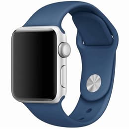 Apple Watch (Series SE) 2022 GPS 44 mm - Aluminium Silber - Sportarmband Blau