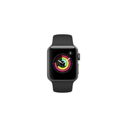 Apple Watch (Series 3) 38 mm - Aluminium Space Grau - Sportarmband Schwarz