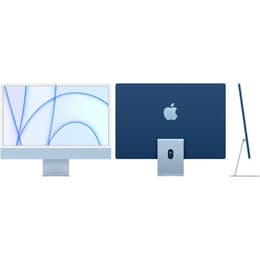iMac 24" (2021) Apple M1 mit 8‑Core CPU 7-core GPU - 256 GB SSD - 8 GB AZERTY - Französisch Standardglas