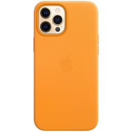 Apple-Hülle iPhone 12 Pro Max - Magsafe - Leder Gelb
