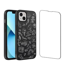 Back Market Hülle iPhone 13 mini und schutzfolie - Recycelter Kunststoff - Schwarz & Weiß