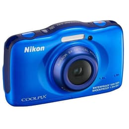 Kompakt Kamera CoolPix S32 - Blau + Nikon Nikkor f/3,3-5,9 30-90mm f/3.3-5.9
