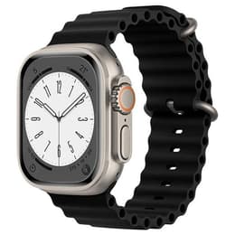 Apple Watch (Ultra) 2023 GPS + Cellular 49 mm - Titan Grau - Ocean Armband Schwarz