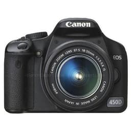 Spiegelreflexkamera EOS 450D - Schwarz + Canon Zoom Lens EF-S 18-55mm f/3.5-5.6 IS + 55-200mm f/4-5.6 IS f/3.5-5.6 + f/4-5.6