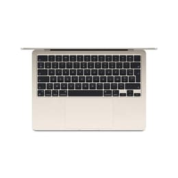 MacBook Air 13" (2024) - Apple M3 mit 8‑Core CPU und 10-core GPU - 16GB RAM - SSD 512GB - Standard-Display - AZERTY - Französisch