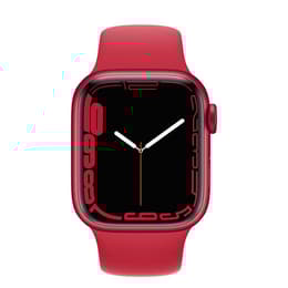 Apple Watch Series 7 (2021) GPS + Cellular 45 mm - Aluminium Rot - Sportarmband Rot