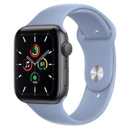 Apple Watch (Series 3) 2017 GPS 42 mm - Aluminium Grau - Sportarmband Blau