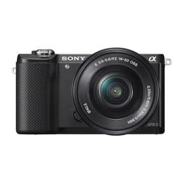 Kompakt Kamera Alpha Ilce 5000 - Schwarz + Sony Sony 16-50mm f/3.5-5.6 + Sony 55-210mm f/4.5-6.3 OSS f/3.5-5.6 + f/4.5-6.3