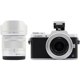 Lumix DMC-GF7 - Silber/Schwarz + Panasonic Lumix G Vario 12-32 mm f/3.5-5.6 + 35-100 mm f/4-5.6 f/3.5-5.6 + f/4-5.6