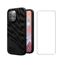 Back Market Hülle iPhone 14 Pro Max und schutzfolie - 100% biologisch abbaubar - Schwarze Welle