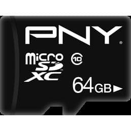 Carte Mémoire MicroSD Performance Plus 64GB Class 10 - 50 MB/S PNY USB-Stick