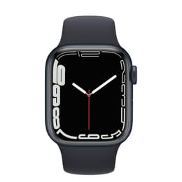 Apple Watch Series 7 (2021) GPS 45 mm - Aluminium Mitternacht - Sportarmband Schwarz