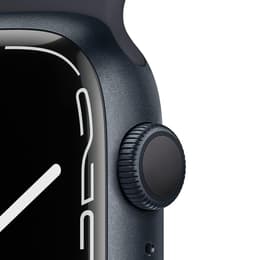 Apple Watch Series 7 (2021) GPS 45 mm - Aluminium Mitternacht - Sportarmband Schwarz