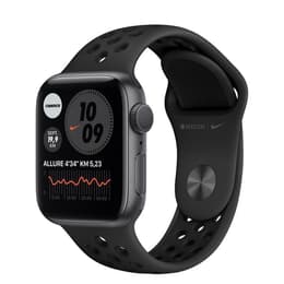 Apple Watch (Series 6) 2020 GPS 44 mm - Aluminium Space Grau - Nike Sportarmband Schwarz