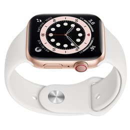 Apple Watch Series 5 (2019) GPS 44 mm - Aluminium Gold - Sportarmband Weiß