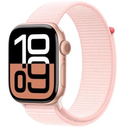 Apple Watch Series 10 (2024) GPS 46 mm - Aluminium Roségold - Sport loop Rosé