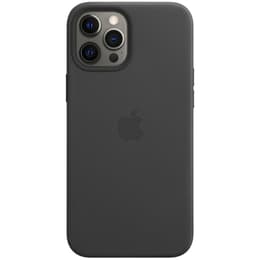 Apple-Hülle iPhone 12 Pro Max - Magsafe - Leder Schwarz