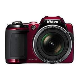 Kompaktkamera - Nikon Coolpix L120 - Schwarz / Rot