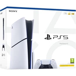 PlayStation 5 1000GB - Weiß Sony PS5 Disc Edition 1TB Console 4K Gaming Ultra HD Blu-Ray Wi-Fi + No