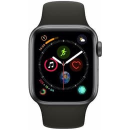Apple Watch Series 4 (2018) GPS 44 mm - Aluminium Space Grau - Sportarmband Schwarz