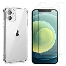 Hülle iPhone 12 und 2 schutzfolien - TPU - Transparent