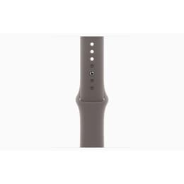 Apple Watch Series 9 (2023) GPS + Cellular 41 mm - Rostfreier Stahl Gold - Sportarmband Schwarz